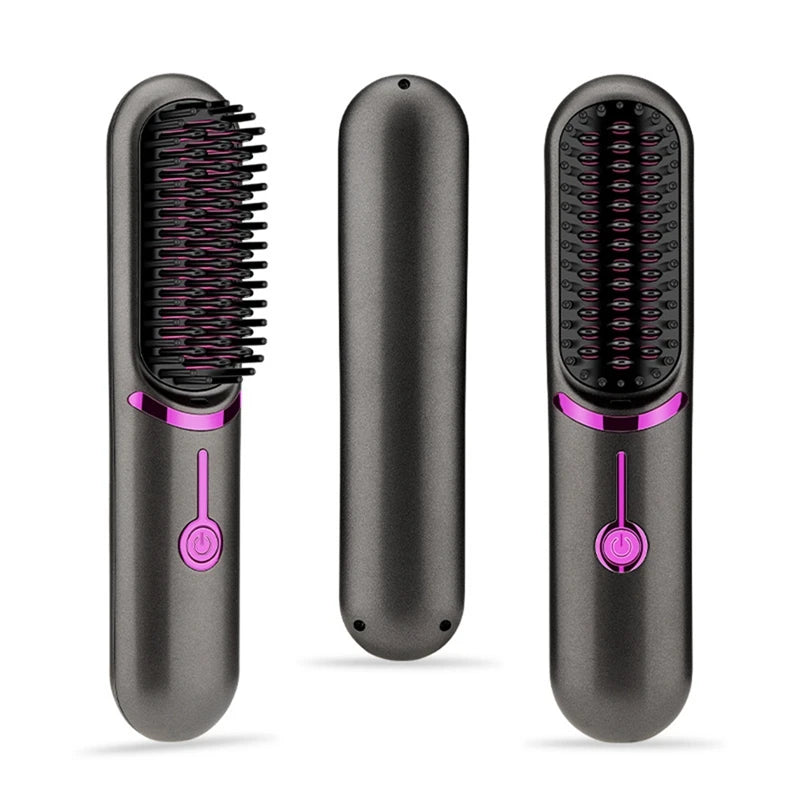 Wireless Hair Straightener Brush
